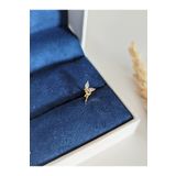 SU PERİSİ TAKI BİJUTERİ Cerrahi Çelik Gold Zirkon Taşlı Su Perisi Piercing , Tragus