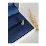 SU PERİSİ TAKI BİJUTERİ Cerrahi Çelik Gümüş Zirkon Taşlı Ananas Piercing , Tragus