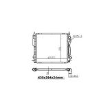 SU RADYATORU BRAZING ( RENAULT : EXPRESS 1.4IE E7J / CLIO I 1.4 8V E7J AC ) 430×394×24 MGA-80118