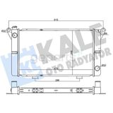 Su Radyatörü Mekanik Versiyonu Kl363660 - Bakır Versiyonu Kl230500-0501143Ps Renault R12 Toros Tl. Tx.stw 1971 R15 1.3 1.4 1971-1980 Manuel Vites Brazing 32Mm