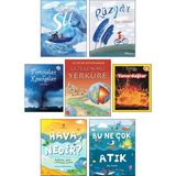 Su + Rüzgar (Olga Fadeeva) + İlk Okuma Fırtınalar ve Kasırgalar + National Geographic Kids Yanardağlar + Bilim Kütüphanem Gezegenimiz Yerküre + Hava Nedir? + Bu Ne Çok Atık (Jess French) / 7 Kitap Set