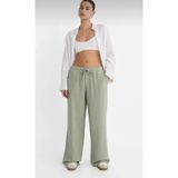 SU SHE ''all seoson's'' WİDE LEG (PALAZZO) KETEN%PAMUK KARIŞIMLI EFİL EFİL BEL LASTİKLİ 'KADIN' PANTOLON
