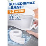 Su Sızdırmaz Geçirmez Yapışkanlı Bant Mutfak Mermer Lavabo Banyo Çok Amaçlı İzolasyon Bandı 3.2Mt