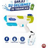 Su Tabancası Şarjlı Işıklı 8 Metre Menzilli Hızlı Su Doldurma Haznesi 750 ml Su Kapasitesi 3 - Çok Renkli