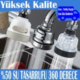 Su Tasarruf Başlığı 3 Kademeli Batarya Oynar Musluk Ucu