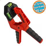 Su Terazili Yaylı Kıskaç Kırmızı Mandal El Tip İşkence Mengene Klips Hobi 70 Mm