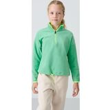 Su Yeşil Kalın Yumuşak Dokulu Standart Fit Nakışlı Polar Kız Çocuk Sweatshirt - 75151