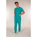 Su Yeşili Erkek Medikal Doktor Hemşire Forma Scrubs Yaka Takım - 42