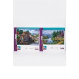 Su Yolu Ve Kuğu Gölü İkili Set - 1000 + 500 Parça İkili Puzzle Seti