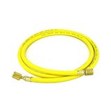 SÜA Soğutma Hortumu - 60" (150 cm) - Çalışma Basıncı: 800 PSI -1/4" Dişi Flare Pirinç Tırtıklı Bağlantı Elemanları PTFE Conta Koltukları - 45° Açılı Konektör.