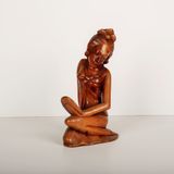 Suar Wood Beauty, Bali El Yapımı Ahşap Heykel, Yoga Meditasyon Zen Dekor