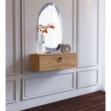 Suba Home 80 cm Duvara Monte Ahşap Makyaj Masası, Organizatör, Modern Mdf Dresuar, Dar Giriş Masası - Atlantik Çam