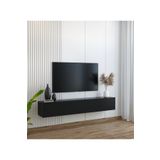 Suba Home Duvara Monte Modern Minimalist Siyah Tv Ünitesi Dresuar Mdf 160 cm