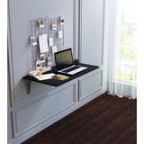 Suba Home Subahome Siyah Duvara Monte Masa-Mutfak Masası Katlanır Masa Çalışma Yemek Masası - 80x44