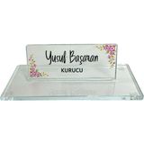 Suba Kristal Kişiye Özel Kristal Masa Isimliği Uv Baskılı Ads-03