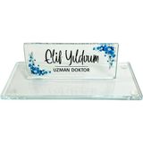 Suba Kristal Kişiye Özel Kristal Masa Isimliği Uv Baskılı Cw-3