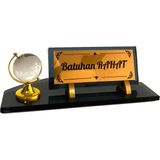 Suba Kristal Ofis Hediyesi Masa İsimliği C5 24x10 cm Ölçülerinde Şık Tasarım