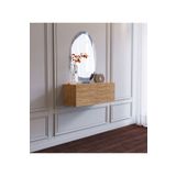 subahome Duvara Monte Ahşap Görünümlü Mdf Fonksiyonel Modern Minimalist 2 Kapaklı Dresuar - 80 X 30 X 30