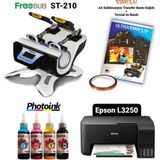 Süblimasyon Kupa Transfer Baskı Seti 100 Sayfa Kapasite ve Siyah Renk ile Epson L3250 Uyumlu