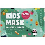 Submed 3 Katlı Meltblown Tip 2 Çocuk Cerrahi Maske Telli Salmon Turuncu 50'li