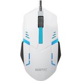 Subtec GM-105P LED Işıklı Oyuncu Mouse 1200 DPI Kablolu Oyun İçin Beyaz Renk