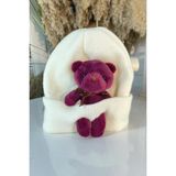 Şubu Tasarım SBT1287 Mürdüm Çocuk Peluş Bere