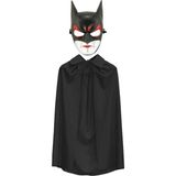Subutu Batman Maskesi Catwoman ve Batman Pelerini Siyah Set - Seçenek
