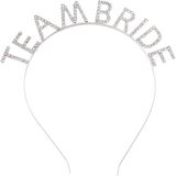 Subutu Gümüş Kaplama Kristal Taşlı Team Bride Taç - Seçenek