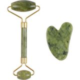 Subutu Jade Roller Gua Sha Taşı Seti - Seçenek
