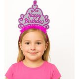 Subutu Pembe Happy Birthday Doğum Günü Prenses Tacı - Seçenek