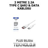 Subzero 2 Metre Type C Şarj Kablosu 2.4 Amper Subzero CL48