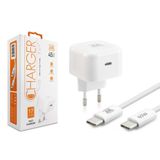 Subzero Apple iPhone 15 Pro Max Uyumlu SG120 45W PD USB-C to Type-C Hızlı Şarj Aleti + Kablo