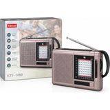 Subzero Kbroad KTF-1489 Taşınabilir Radyo ve Wireless Speaker - Ahşap - Bej