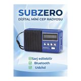 Subzero mini nostalji cep radyosu TWS-FM USB Bluetooth kutusu