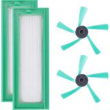 Success1 2 Adet/grup Robotlu Süpürge Parçaları Vorwerk Kobold VR200 VR200 Yedek Hepa Filtre + 2 Yan Fırça (Yurt Dışından)