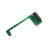 Suckoo Rog Ally El Dönüşüm 2230 için 2280 SSD Genişleme Kurulu NVME M-Key 5Pin M.2 PCIE 4.0 Adaptörü Yükseltme Dönüştürücü 90 Derece Yeşil