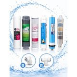 Sucool Açık Kasa Su Arıtma Cihazı 6'lı Filtre Seti 10 Aşamalı Membran (6'lı Mineral Filtre)