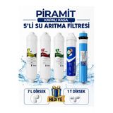Sucool Tüm Kapalı Kasa Su Arıtma Cihazı Uyumlu Piramit Filtresi 5 Li Set - Lg Membranlı Inline Quick 5 Aşama Filtre Takımı