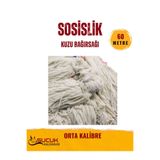 SucukMalzemeleri Sosislik Doğal Kuzu Bağırsağı 60m – Orta Kalibre, %100 Doğal