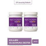 Suda Collagen Multiform Hidrolize Kolajen, Vitamin C,biotin,hyaluronik Asit,saç,tırnak,cilt Aromasız 300G X2 Adet - standart