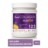 Suda Collagen Multiform Hidrolize Kolajen, Vitamin C,Biotin,Hyaluronik Asit,Saç,Tırnak,Cilt Portakal Aromalı 360g