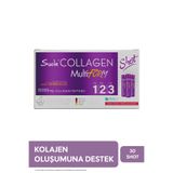 Suda Collagen Multiform Kolajen, Vitamin C,Biotin,Hyaluronik Asit,Saç,Tırnak,Cilt Sambucus Aromalı 30Shot