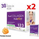 Suda Collagen Multiform Tip I,ıı,ııı Kolajen+Magnezyum+Probiyotik Cilt,saç&kas Portakallı 15GX30 Saşe 2 Kutu - standart