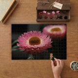 Suda Pembe Çiçek Tasarımı 240 Parça Ahşap Puzzle Ahşap Kutuda MP00061