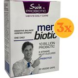 Suda Probiotic Menbiotic Erkekler Için Probiyotik 30 Kapsül - 3 Adet (Toplam 90 Kapsül) - Dezenfektan Hediyeli (%72 Alkol)