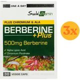 Suda Vitamin Berberine Plus Karamuk Ekstresi 30 Kapsül - 3 Adet (90 Kapsül) - Dezenfektan Hediyeli (%72 Alkol)