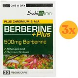 Suda Vitamin Berberine Plus Karamuk Ekstresi 30 Kapsül - 3 Adet (Toplam 90 Kapsül)