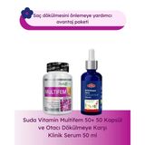 Suda Vitamin Multifem 50+ 50 Kapsül & Otacı Dökülme Karşıtı Klinik Serum 50 Ml