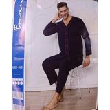 Sude Ercan Erkek Önden Düğmeli Uzun Kol İnce Pijama Takımı A301-843 - 1 Adet