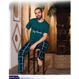 Sude Erkek Süprem İnce Kısa Kol Pijama Takımı A 803/129 - 1 Adet M-Yeşil